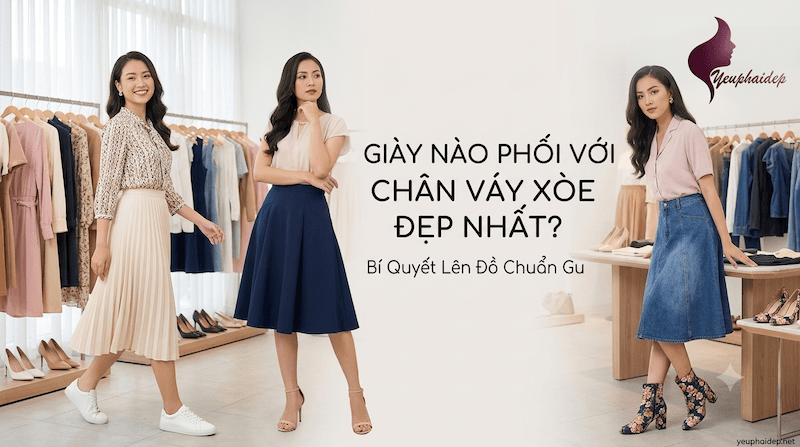 Giày Nào Phối Với Chân Váy Xòe Đẹp Nhất? Bí Quyết Lên Đồ Chuẩn Gu