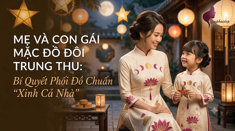Mẹ Và Con Gái Mặc Đồ Đôi Trung Thu: Bí Quyết Phối Đồ Chuẩn "Xinh Cả Nhà"