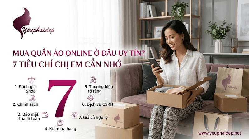 Mua Quần Áo Online Ở Đâu Uy Tín? 7 Tiêu Chí Chị Em Cần Nhớ