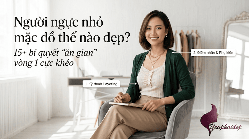 Người ngực nhỏ mặc đồ thế nào đẹp? 15+ bí quyết "ăn gian" vòng 1 cực khéo