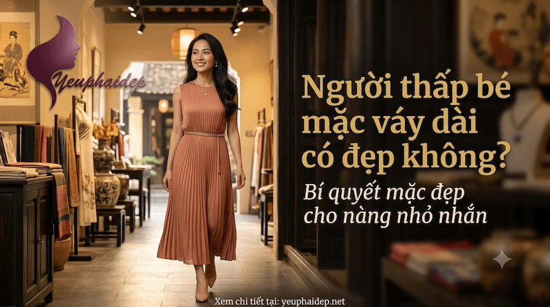 Người thấp bé mặc váy dài có đẹp không? Bí quyết mặc đẹp cho nàng nhỏ nhắn