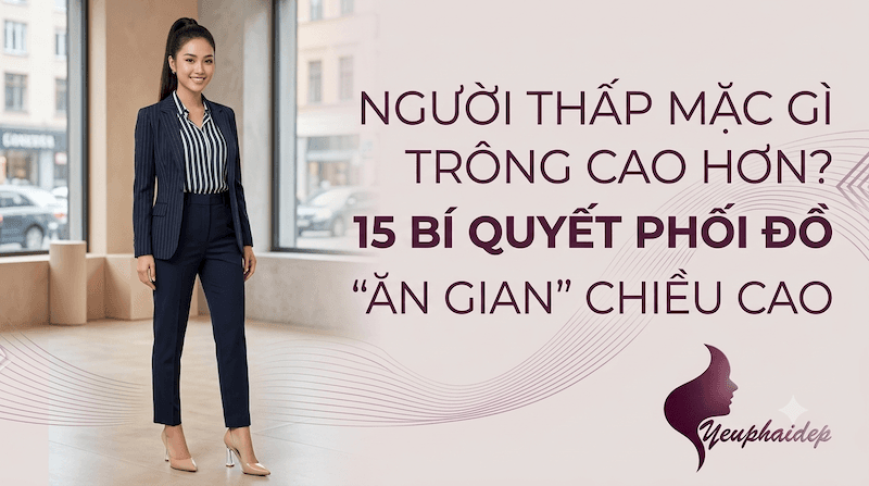 Người Thấp Mặc Gì Trông Cao Hơn? 15 Bí Quyết Phối Đồ "Ăn Gian" Chiều Cao