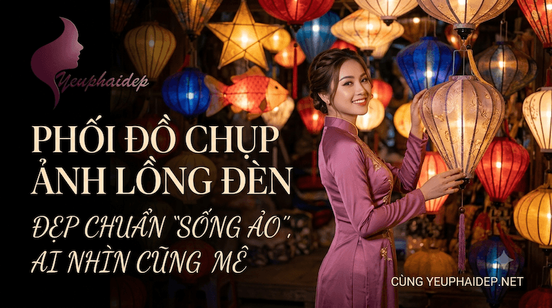 Phối Đồ Chụp Ảnh Lồng Đèn Đẹp Chuẩn Sống Ảo, Ai Nhìn Cũng Mê