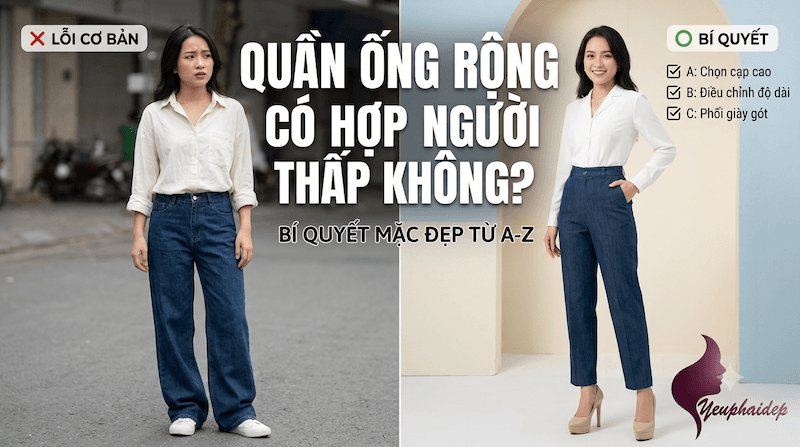 Quần Ống Rộng Có Hợp Người Thấp Không? Bí Quyết Mặc Đẹp Từ A-Z