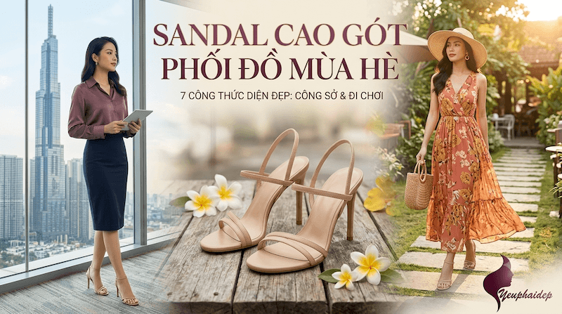 Sandal Cao Gót Phối Đồ Mùa Hè: 7 Công Thức Diện Đẹp Từ Công Sở Đến Đi Chơi