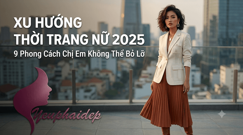 Xu Hướng Thời Trang Nữ 2025: 9 Phong Cách Chị Em Không Thể Bỏ Lỡ