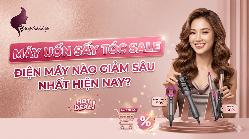 Máy Uốn Sấy Tóc Sale — Điện Máy Nào Giảm Sâu Nhất Hiện Nay?
