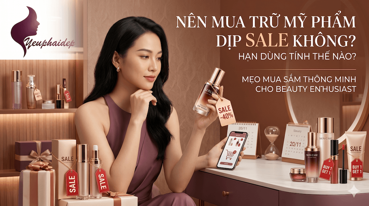 Nên Mua Trữ Mỹ Phẩm Dịp Sale Không? Hạn Dùng Tính Thế Nào?