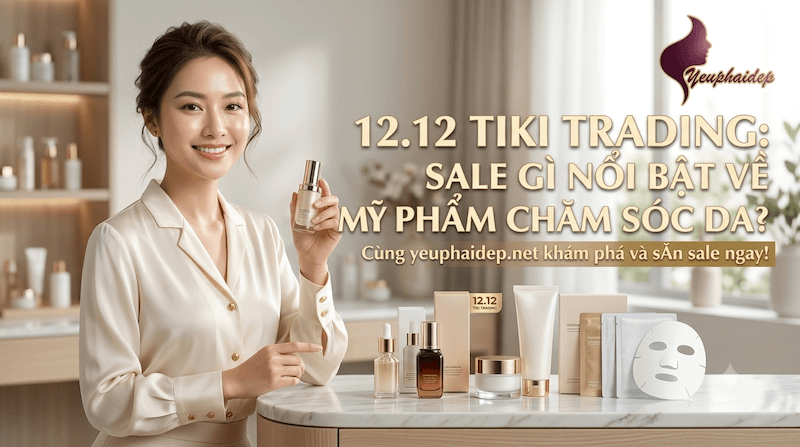 12.12 Tiki Trading Sale Gì Nổi Bật Về Mỹ Phẩm Chăm Sóc Da?