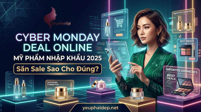 Cyber Monday Deal Online Mỹ Phẩm Nhập Khẩu 2025: Săn Sale Sao Cho Đúng?