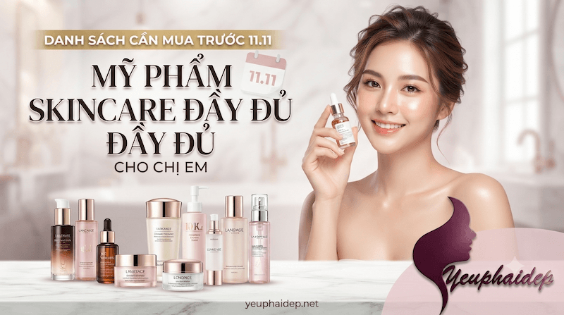 Danh Sách Cần Mua Trước 11.11: Mỹ Phẩm Skincare Template Đầy Đủ Cho Chị Em
