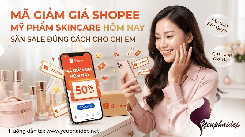 Mã Giảm Giá Shopee Mỹ Phẩm Skincare Hôm Nay: Săn Sale Đúng Cách Cho Chị Em