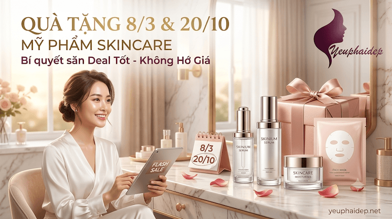 Quà Tặng 8/3, 20/10 Mỹ Phẩm Skincare: Bí Quyết Săn Deal Tốt Không Hớ Giá