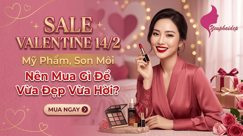 Sale Valentine 14/2: Mỹ Phẩm, Son Môi Nên Mua Gì Để Vừa Đẹp Vừa Hời?