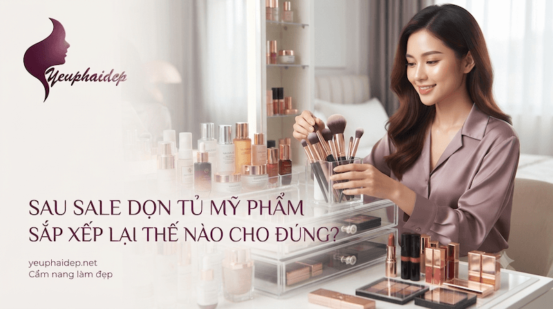 Sau Sale Dọn Tủ Mỹ Phẩm Sắp Xếp Lại Thế Nào Cho Đúng?