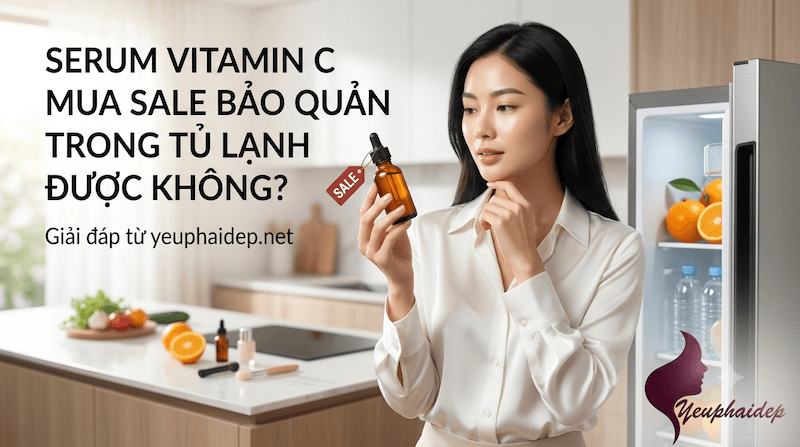 Serum Vitamin C Mua Sale Bảo Quản Trong Tủ Lạnh Được Không?