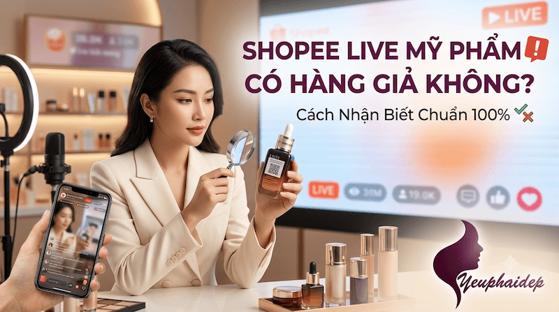 Shopee Live Mỹ Phẩm Có Hàng Giả Không? Cách Nhận Biết Chuẩn 100%