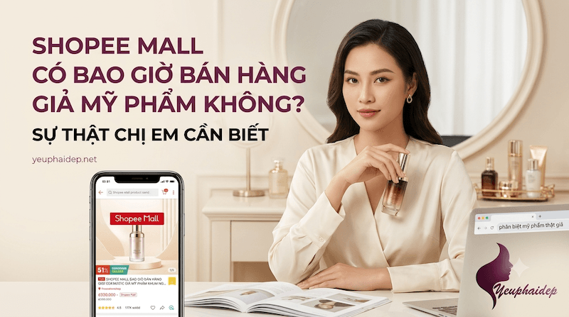 Shopee Mall Có Bao Giờ Bán Hàng Giả Mỹ Phẩm Không? Sự Thật Chị Em Cần Biết