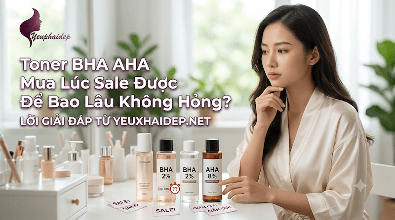 Toner BHA AHA Mua Lúc Sale Được Để Bao Lâu Không Hỏng?