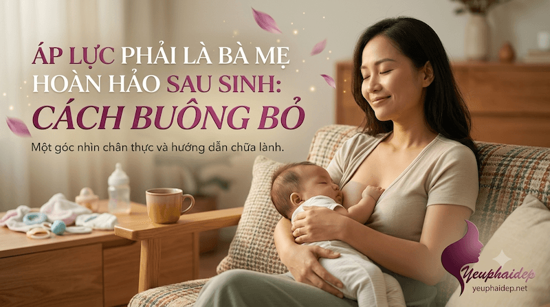 Áp Lực Phải Là Bà Mẹ Hoàn Hảo Sau Sinh: Vì Sao Bạn Kiệt Sức Và 7 Cách Buông Bỏ Nhẹ Nhàng