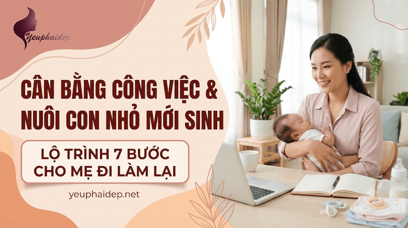 Cân bằng công việc và nuôi con nhỏ mới sinh: Lộ trình 7 bước cho mẹ đi làm lại