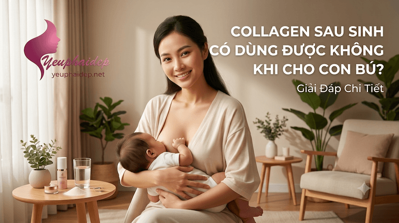 Collagen Sau Sinh Có Dùng Được Không Khi Cho Con Bú? Giải Đáp Chi Tiết