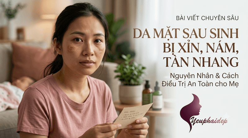 Da Mặt Sau Sinh Bị Xỉn Nám Tàn Nhang: Nguyên Nhân & Cách Điều Trị An Toàn