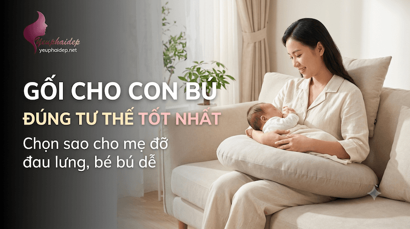 Gối Cho Con Bú Đúng Tư Thế Tốt Nhất: Chọn Sao Cho Mẹ Đỡ Đau Lưng, Bé Bú Dễ