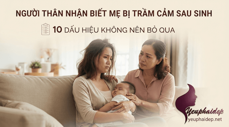 Người thân nhận biết mẹ bị trầm cảm sau sinh: 10 dấu hiệu không nên bỏ qua