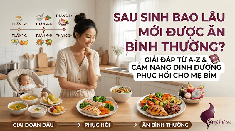 Sau Sinh Bao Lâu Mới Được Ăn Bình Thường? Giải Đáp Từ A-Z