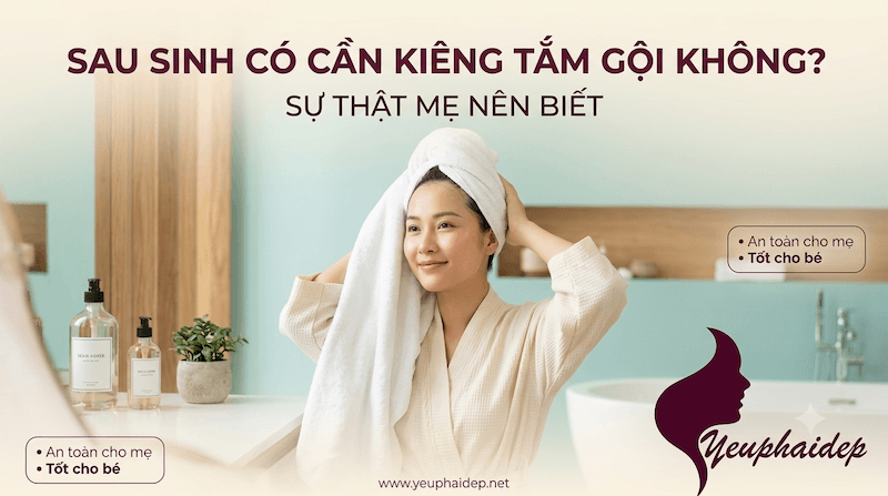 Sau Sinh Có Cần Kiêng Tắm Gội Không? Sự Thật Mẹ Nên Biết
