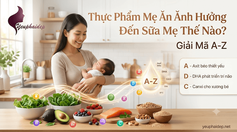 Thực Phẩm Mẹ Ăn Ảnh Hưởng Đến Sữa Mẹ Thế Nào? Giải Mã A-Z