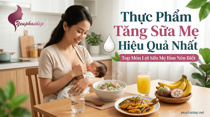Thực Phẩm Tăng Sữa Mẹ Hiệu Quả Nhất - Top Món Lợi Sữa Mẹ Bỉm Nên Biết