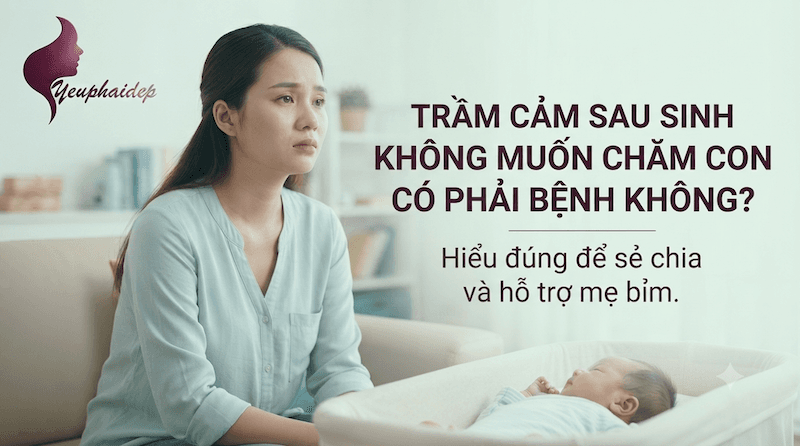 Trầm cảm sau sinh không muốn chăm con có phải bệnh không?