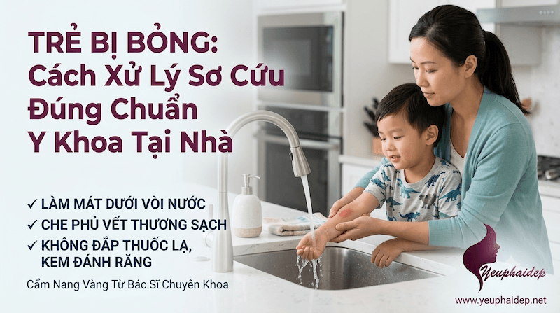 Trẻ Bị Bỏng: Cách Xử Lý Sơ Cứu Đúng Chuẩn Y Khoa Tại Nhà
