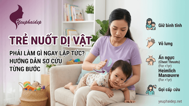Trẻ Nuốt Dị Vật Phải Làm Gì Ngay Lập Tức? Hướng Dẫn Sơ Cứu Từng Bước
