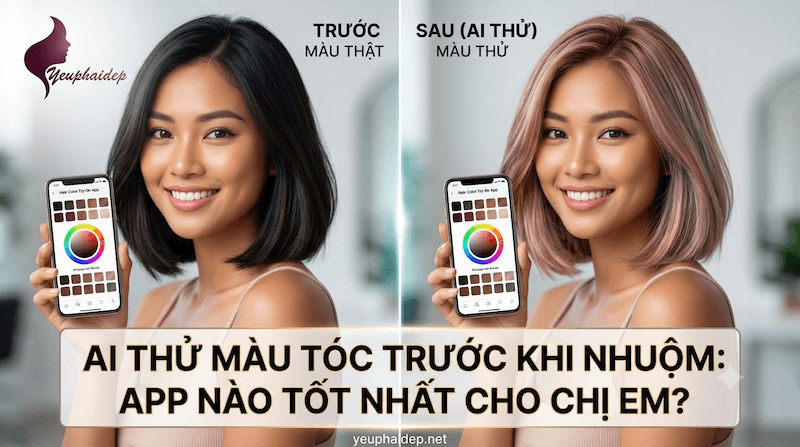 AI Thử Màu Tóc Trước Khi Nhuộm: App Nào Tốt Nhất Cho Chị Em?