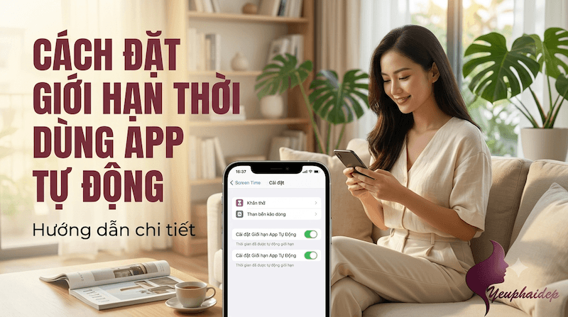 Cách Đặt Giới Hạn Thời Gian Dùng App Tự Động