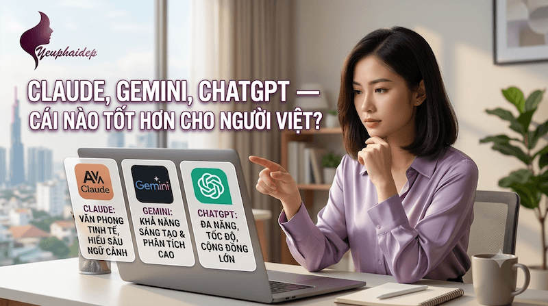 Claude, Gemini, ChatGPT — Cái Nào Tốt Hơn Cho Người Việt?