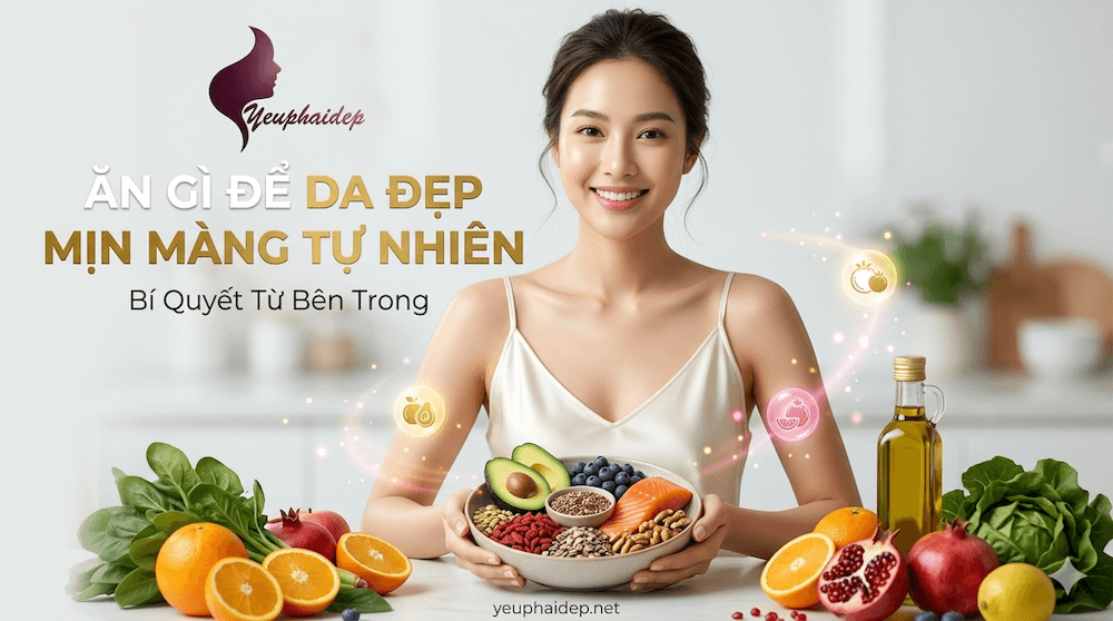 Ăn Gì Để Da Đẹp Mịn Màng Tự Nhiên — Bí Quyết Từ Bên Trong