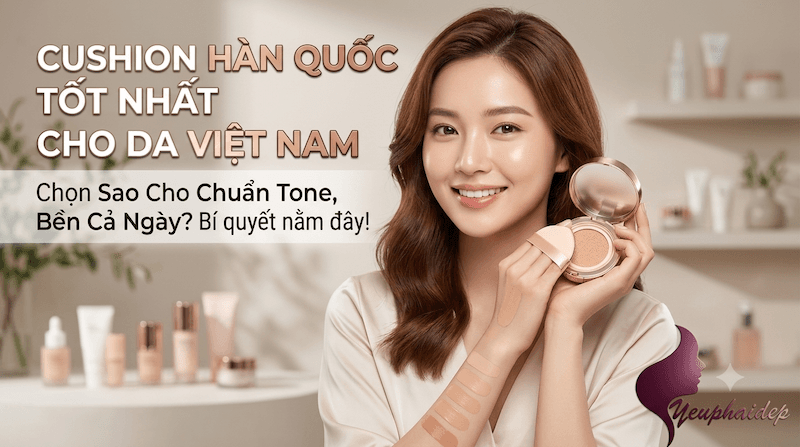Cushion Hàn Quốc Tốt Nhất Cho Da Việt Nam – Chọn Sao Cho Chuẩn Tone, Bền Cả Ngày?