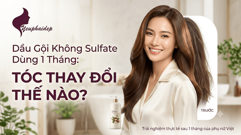 Dầu Gội Không Sulfate Dùng 1 Tháng: Tóc Thay Đổi Thế Nào?