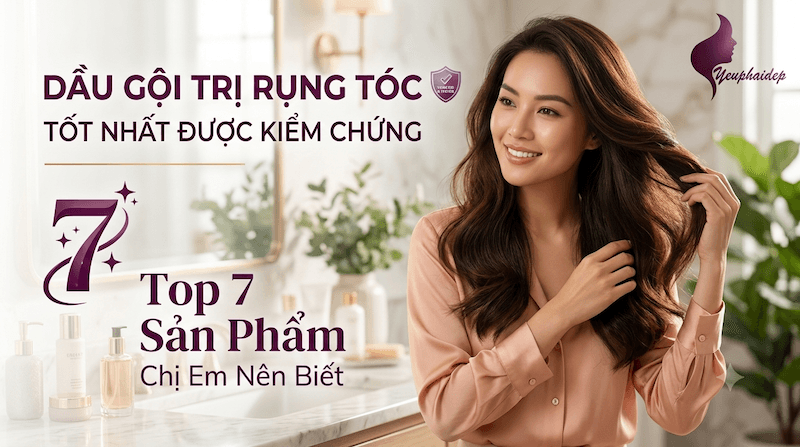 Dầu Gội Trị Rụng Tóc Tốt Nhất Được Kiểm Chứng – Top 7 Sản Phẩm Chị Em Nên Biết