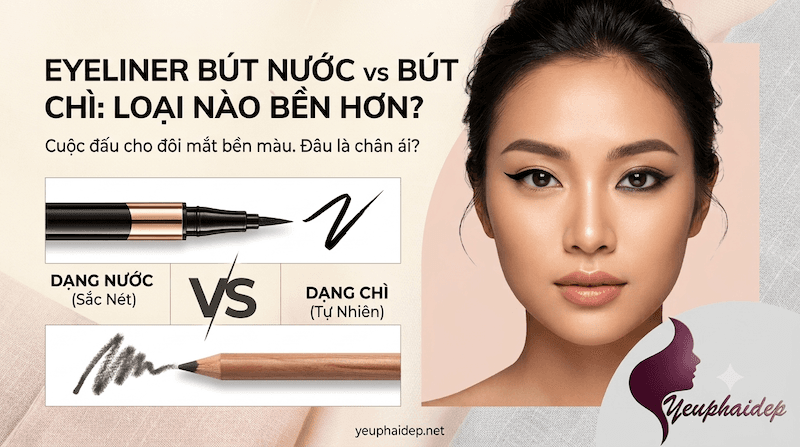 Eyeliner Bút Nước vs Bút Chì: Loại Nào Bền Hơn?