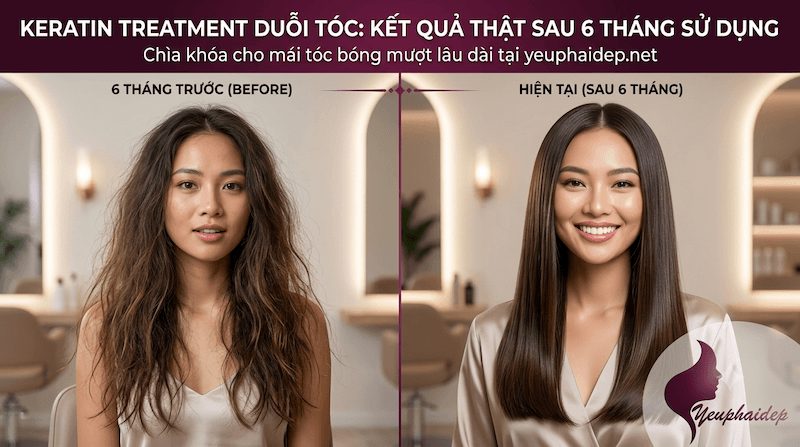 Keratin Treatment Duỗi Tóc: Kết Quả Thật Sau 6 Tháng Sử Dụng
