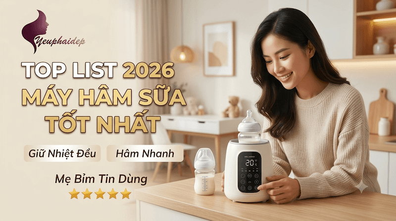 Máy Hâm Sữa Giữ Nhiệt Đều, Nhanh, Tốt Nhất 2026 – Top List Mẹ Bỉm Tin Dùng