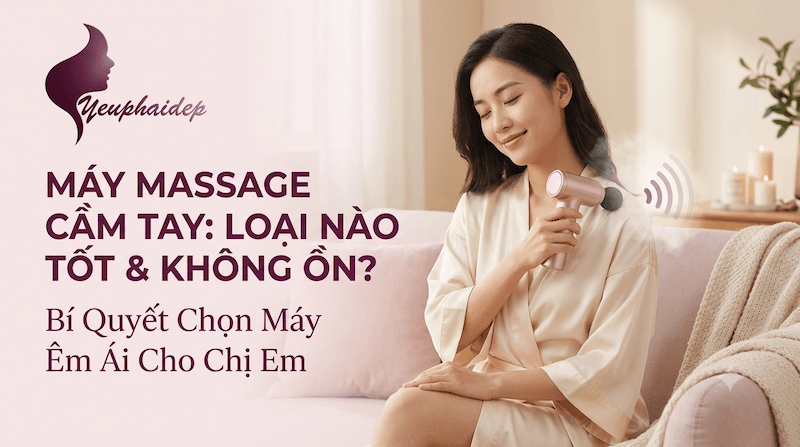 Máy Massage Cầm Tay Loại Nào Tốt Không Ồn? Bí Quyết Chọn Máy Êm Ái Cho Chị Em