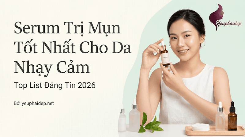 Serum Trị Mụn Tốt Nhất Cho Da Nhạy Cảm: Top List Đáng Tin 2026