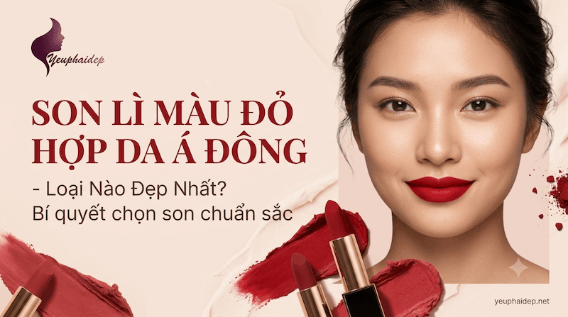 Son Lì Màu Đỏ Hợp Da Á Đông – Loại Nào Đẹp Nhất?