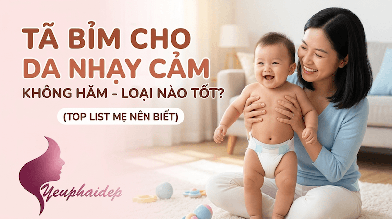 Tã Bỉm Cho Da Nhạy Cảm Không Hăm Loại Nào Tốt? Top List Mẹ Nên Biết